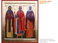 № 7011 - Рукописная Семейная Икона - г. Екатеринбург, Иконописная мастерская «Мерная Икона»